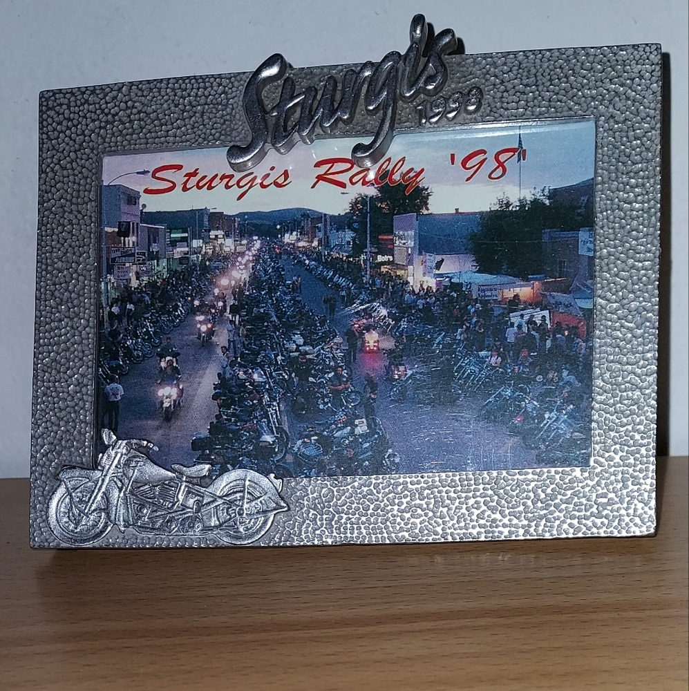 Sturgis 1998 metal photo frame